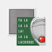 Lacrosse Goalie Holiday Gifts Magnet Magneet (Voorkant / Achterkant)