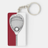 Lacrosse Goalie Keepomwille Sleutelhanger (achterkant)