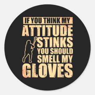 Lacrosse Goalie Lacrosse Handschoenen Stick Lax Go Ronde Sticker