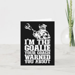 Lacrosse Goalie Lax Doelman Grappig Lacrosse Spele Kaart