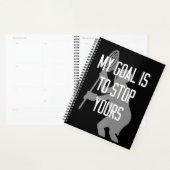 Lacrosse Goalie - Mijn doel is jullie tegen te hou Planner (Display)