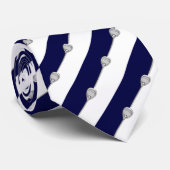 Lacrosse Goalie Navy Stropdas (Opgerold)