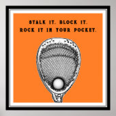 Lacrosse Goalie Poster (Voorkant)
