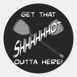 Lacrosse Goalie Shhhot Sticker
