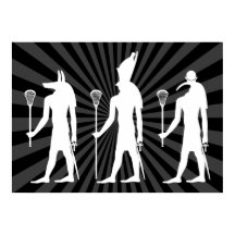 Lacrosse Gods Poster - wit in het donker