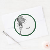 Lacrosse Green Gift Label (Envelop)