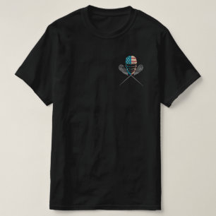 Lacrosse Helmet en Sticks T-shirt