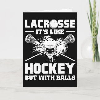 Lacrosse Het is als hockey maar dan met grappige s Kaart
