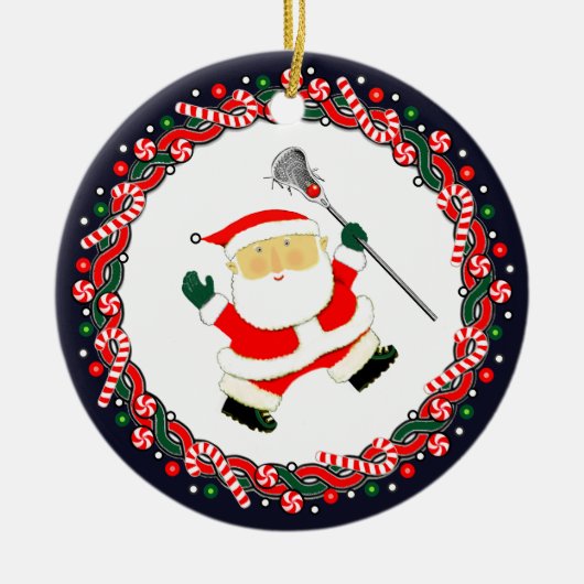 Lacrosse Holiday Gift Ceramic Ornament (Voorkant)