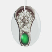 Lacrosse Holiday Gift Glas Ornament (Voorkant links)