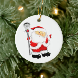 Lacrosse Holiday Gift Keramisch Ornament