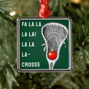 Lacrosse Holiday Gift Metalen Ornament