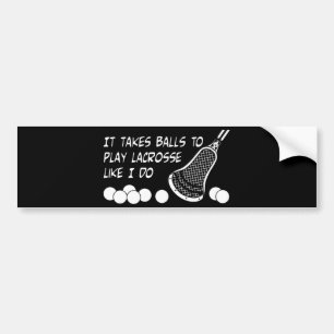 Lacrosse Humor BallsIDo Bumpersticker