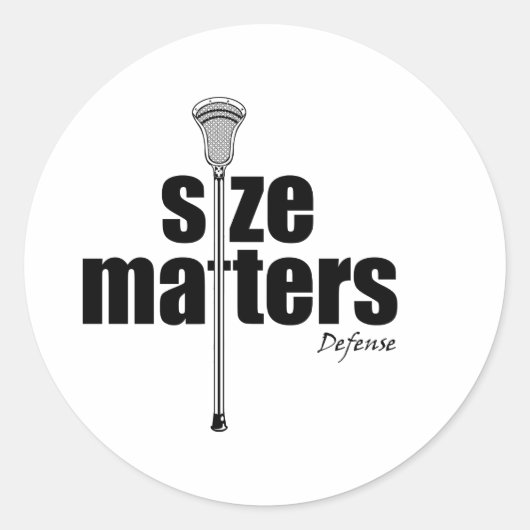 Lacrosse Humor SizeD Sticker (Voorkant)