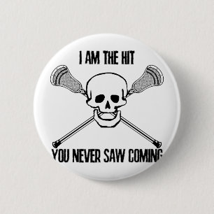 Lacrosse ik ben de Hit Ronde Button 5,7 Cm