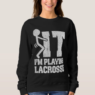 Lacrosse Im die grafisch afspeelt voor afspeellak Trui