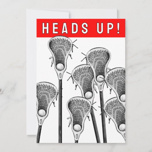 Lacrosse-injecties Kaart (Voorkant)