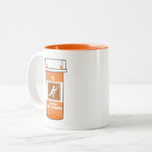 Lacrosse Is Mijn Drug Tweekleurige Koffiemok (Voorkant links)