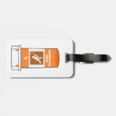 Lacrosse is mijn medicijn bagagelabel (Achterkant horizontaal)