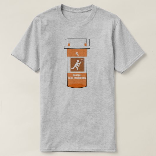 Lacrosse is mijn medicijn t-shirt (Design voorkant)