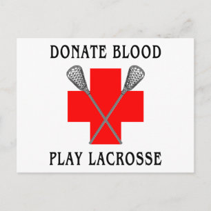 Lacrosse-kaarten doneren briefkaart