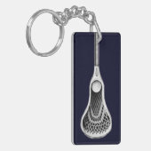 Lacrosse Keepomwille Acrylische Sleutelhanger (Voorkant Links)