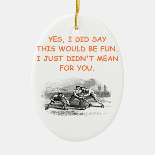 lacrosse keramisch ornament (Voorkant)