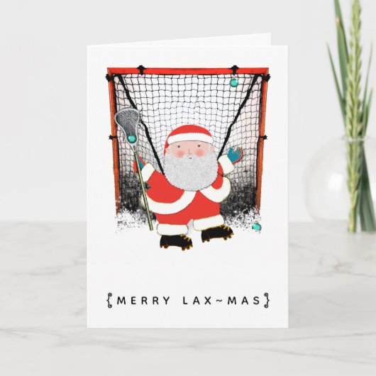 Lacrosse Kerst Kaarten (Voorkant)