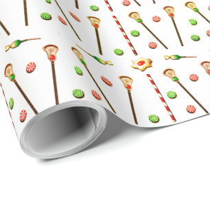 Lacrosse kerstcadeau cadeaupapier