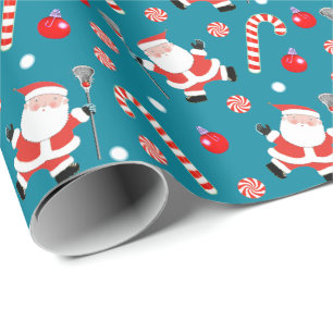 Lacrosse kerstcadeau inpakpapier