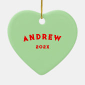 Lacrosse kerstcadeaus keramisch ornament (Achterkant)