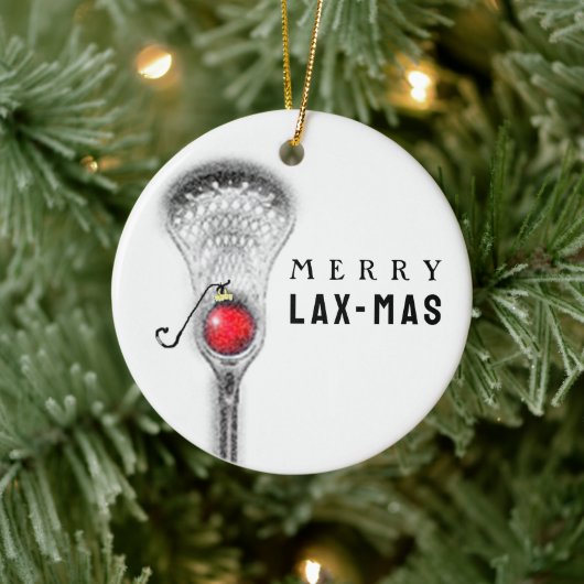 Lacrosse kerstcadeaus keramisch ornament (Boom)