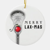 Lacrosse kerstcadeaus keramisch ornament (Voorkant)