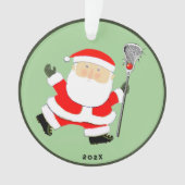 Lacrosse kerstcadeaus ornament (voorkant)