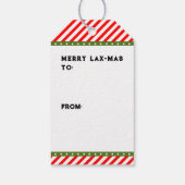 Lacrosse Kerstmis Cadeaulabel (Achterkant)