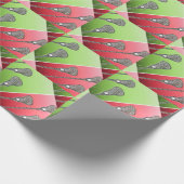 Lacrosse Kerstmis Cadeaupapier (Hoek)