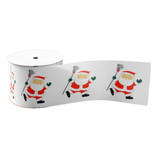 Lacrosse kerstsatin Ribbon Grosgrain Lint (Spoel)