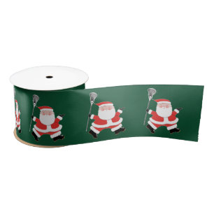 Lacrosse kerstsatin Ribbon Lint