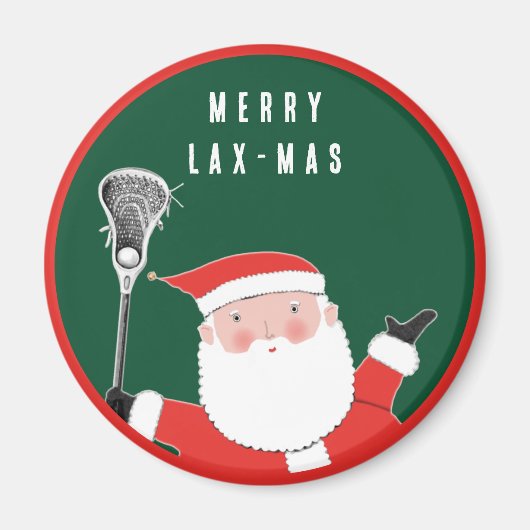 Lacrosse kerststookkers Magnet Magneet (Voorkant)