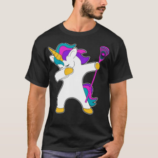 Lacrosse Lax dab dabbing Eenhoorn Gift Fan T-shirt