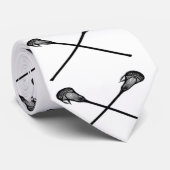 Lacrosse lax groomsman bestselt stropdas (Opgerold)