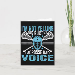 Lacrosse Lax Ik schreeuw niet alleen mijn vader st Kaart