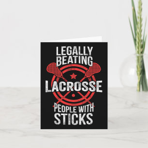 Lacrosse - Legaal mensen slaan met stokken Kaart
