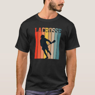 Lacrosse Liefde Lax Sport Spelers Teams Coach Retr T-shirt
