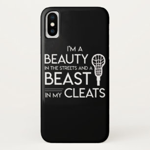 Lacrosse Lover Beauty Streets Beast Cleats iPhone X Hoesje