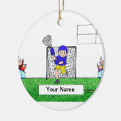 LaCrosse - Male Keramisch Ornament (Links)