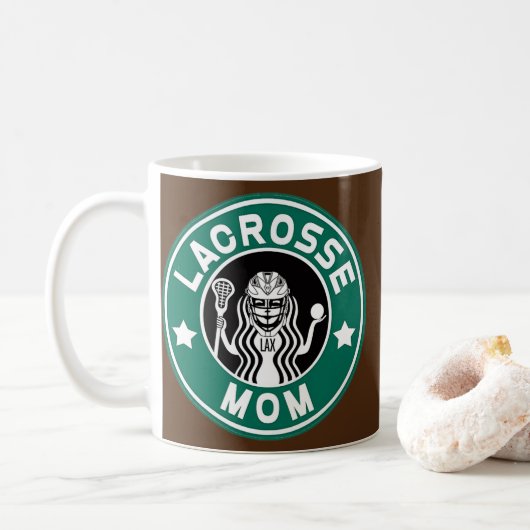 Lacrosse mama Caffeine Coffee Lover Koffiemok (Met donut)