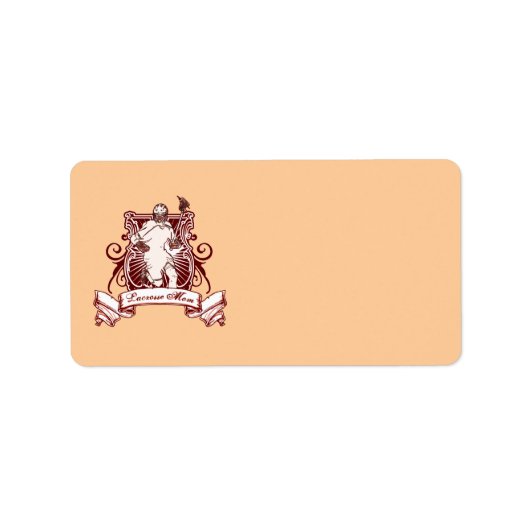 Lacrosse Maman Étiquette de adresse (Devant)