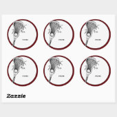 Lacrosse Maroon Gift Label (Vel)