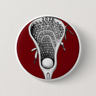 Lacrosse Maroon Team Gifts Ronde Button 5,7 Cm